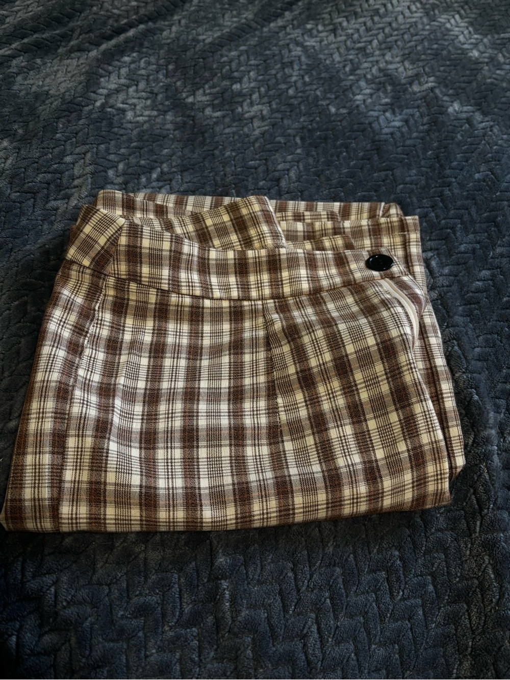 Plaid Flare Pants